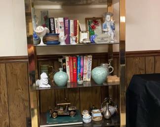 Glass Shelves With Contents 