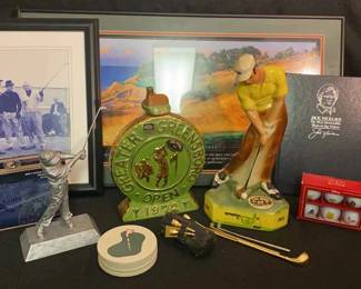 Golf Decanters, Coasters, Pictures And More