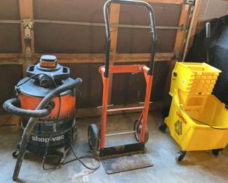ShopVac  Handtruck And Industrial Mop Bucket 