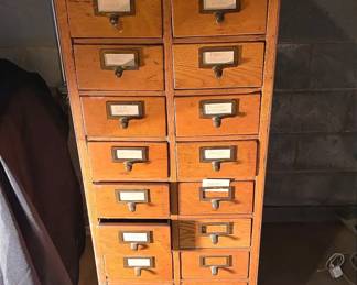 Vintage Library Card Catalogue