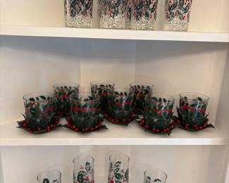 Vintage “Holly” Cocktail Glasses