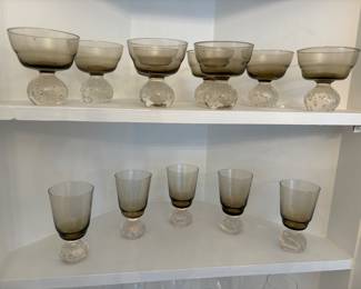 Mid-Century Carl Erickson “Bubble” cocktail glasses