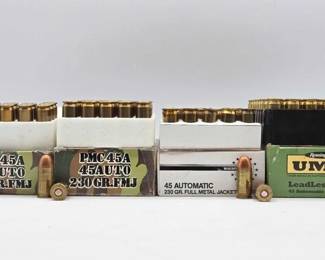 1368 NEW Approx. 163 Rounds of .45 Auto Ammo