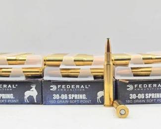 1386 NEW 60 Rounds of Federal Ammunition 3006 Spring Ammo