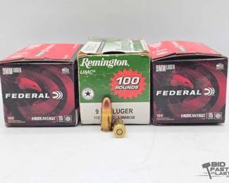 1330 NEW 281 Rounds of 9mm Ammo