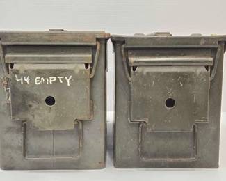 1816 2 Metal Ammo Boxes