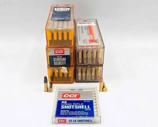 1302 NEW 500 Rounds of .22 LR and 20 Rounds of .22 Shotshells