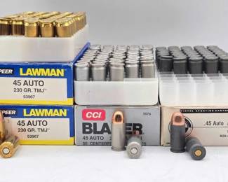 1362 NEW 200 Rounds of .45 Auto Ammo