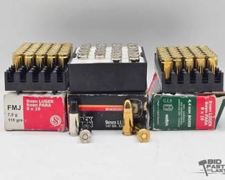 1326 NEW 88 Rounds of 9mm Luger