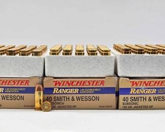 1350 NEW 150 Rounds of Winchester .40 SW Ammo