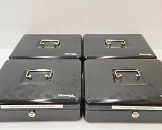 1842  4 Master Lock Boxes 