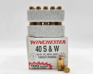 1354  100 Rounds of Winchester .40 SW Ammo 