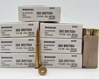 1384  Approx. 140 Rounds of Winchester 303 British Ammo 