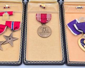 2106  3 Medals with Cases 