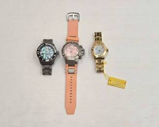2150  3 Invicta Wristwatches 