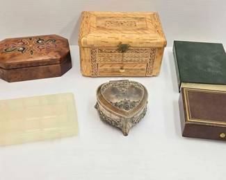 2156  6 Jewelry Boxes 