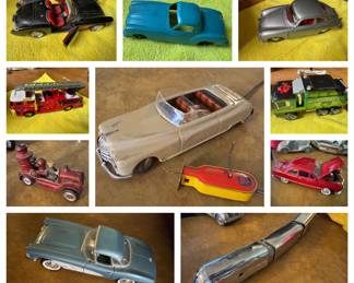 Vintage toy vehicles