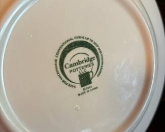 Cambridge Potteries Blue Floral Dish Set