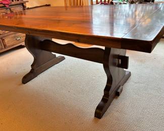 Walter of Wabash Amish Trestle Style Dining Table