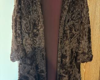 Borgersens Furs Brown Sheared Lamb Fur Coat