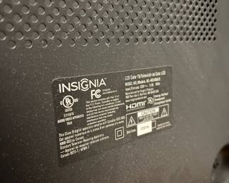 Insignia is a 46-inch LED HDTV – Model # NS-46E481A13