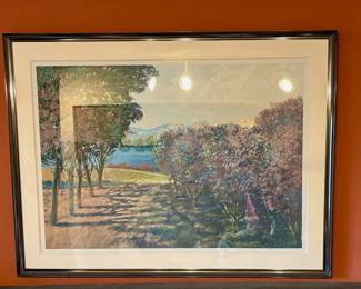 Framed & Matted Lithograph Titled Radiant Spring