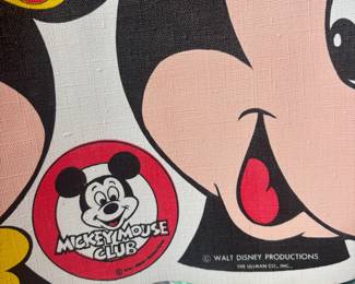 Circa 1980s Disney Vinyl Mickey & Minnie Mouse Placemats