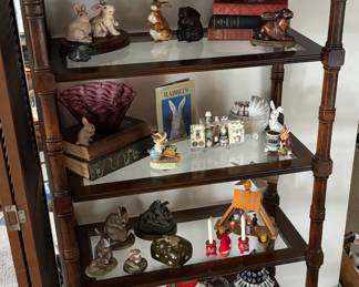 Mid Century Regency Style 6-Tier Shelf