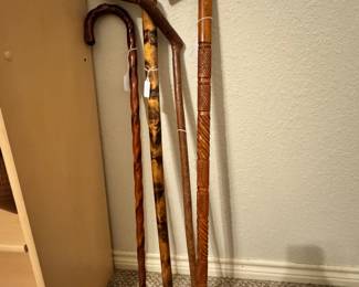 Wooden canes 