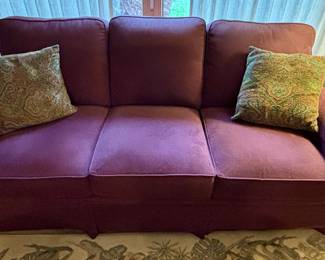 Bassett Furniture Burgundy Couch