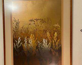 Framed & Matted Serigraph "Ferns" by Elton Bennett