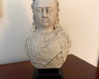 Carved White Marble Queen Victoria Bust