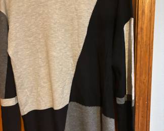 INC Grey & Black Color Block Long Sleeve – Size Medium