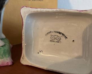 Staffordshire Ware Figural Cats on Pillows Bookends