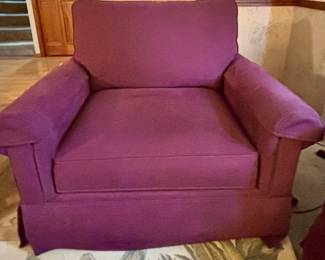 Bassett Furniture Burgundy Arm Chair