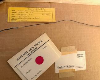 Framed & Matted Pastel "My Garden Gate" by Shirley Archer