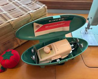 1960s  Singer Buttonholer Attachment Set