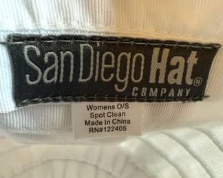 San Diego Hat Company White Bucket Hat