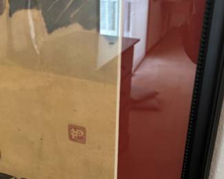 Framed & Matted Print "Poppies" by&nbsp;Kitagawa Sōsetsu