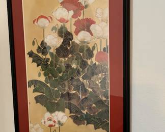 Framed & Matted Print "Poppies" by&nbsp;Kitagawa Sōsetsu
