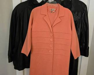 Womens leather jackets and suit