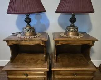 Maple bedside tables