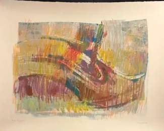 Set of Three Abstract Works by Joyce Diane Color Rhythms, Potential Energy, Contained Energy