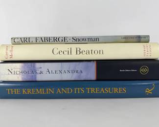 Set of 4 Art Russian History Books Faberg, Cecil Beaton, Nicholas Alexandra, Kremlin