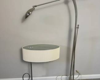 Pair of Contemporary Metal Floor and Table Lamps