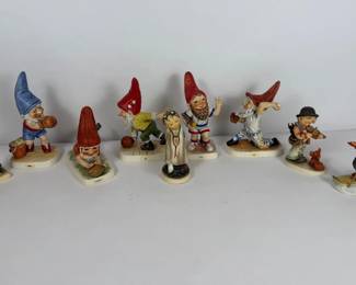 Goebel W. Germany M.I. Hummel Figurines with Goebel Gnome Sports Series