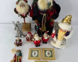 Vintage Artisan Santa Figurine Collection Radko, Heartfelt, Beeswax More