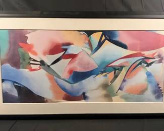 Peter Kitchell InsideOut Umbrellas Abstract Modern Art Print