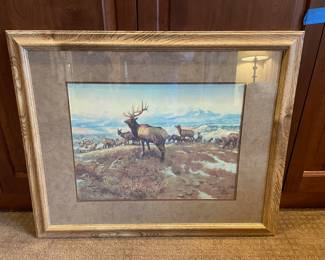 Framed & Matted Print "The Exalted Ruler" by C. M. Russell
