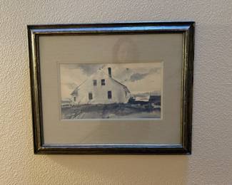 Framed & Matted Print "Bradford House" by Andrew Wyeth